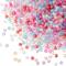 12 Pack: Mix Color Acrylic Faceted Bicone & Round Beads by Bead Landing™